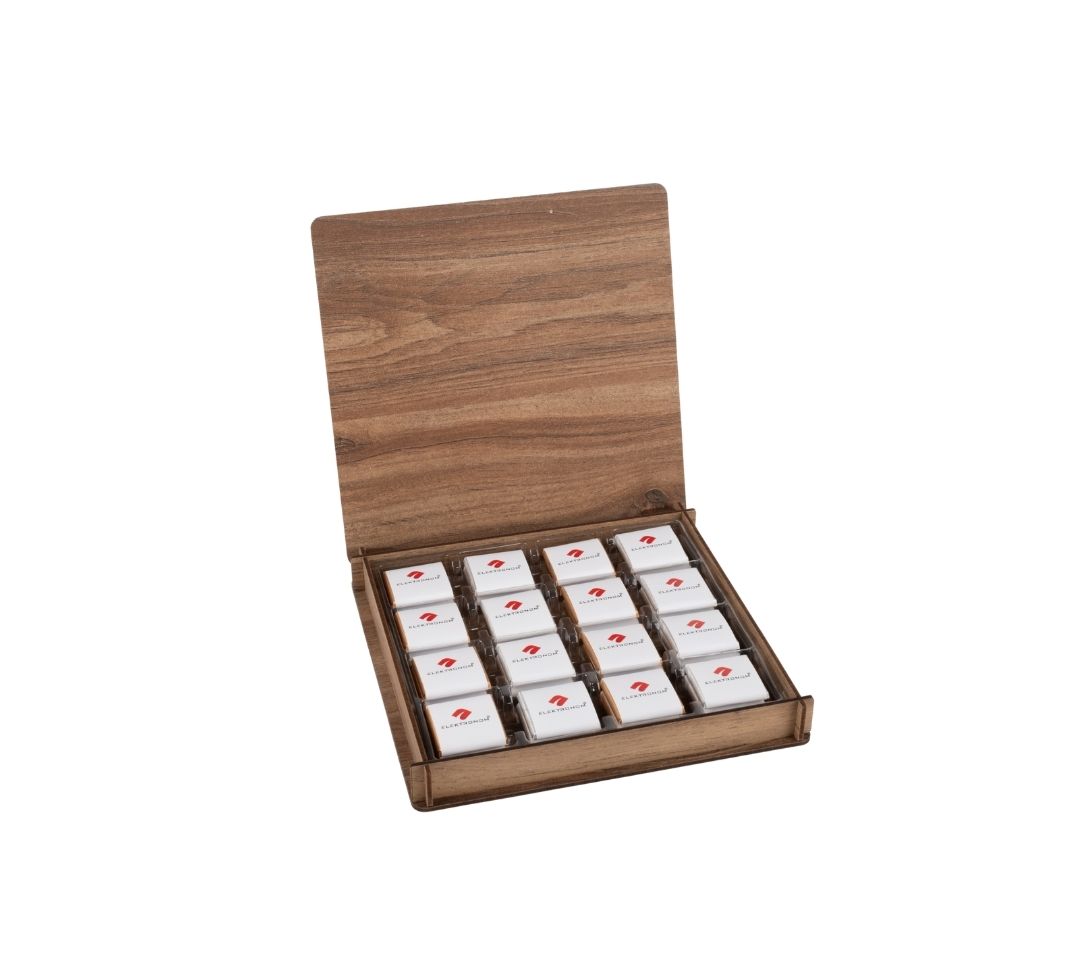 Ahşap Kutulu Çikolata - Elektronom